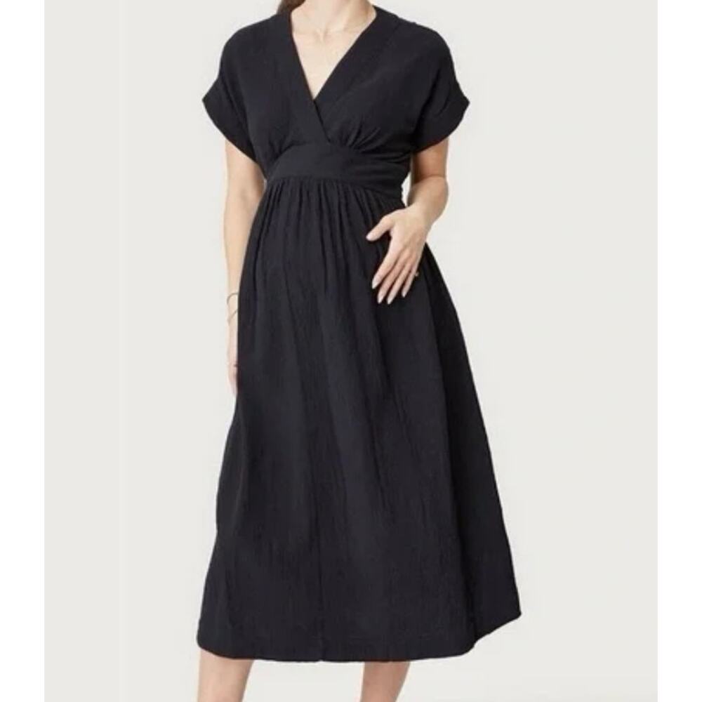 Hatch Carolina Maternity Dress Sz 4 Black